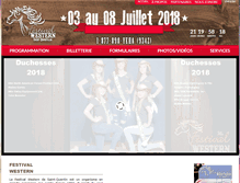 Tablet Screenshot of festivalwesternnb.com